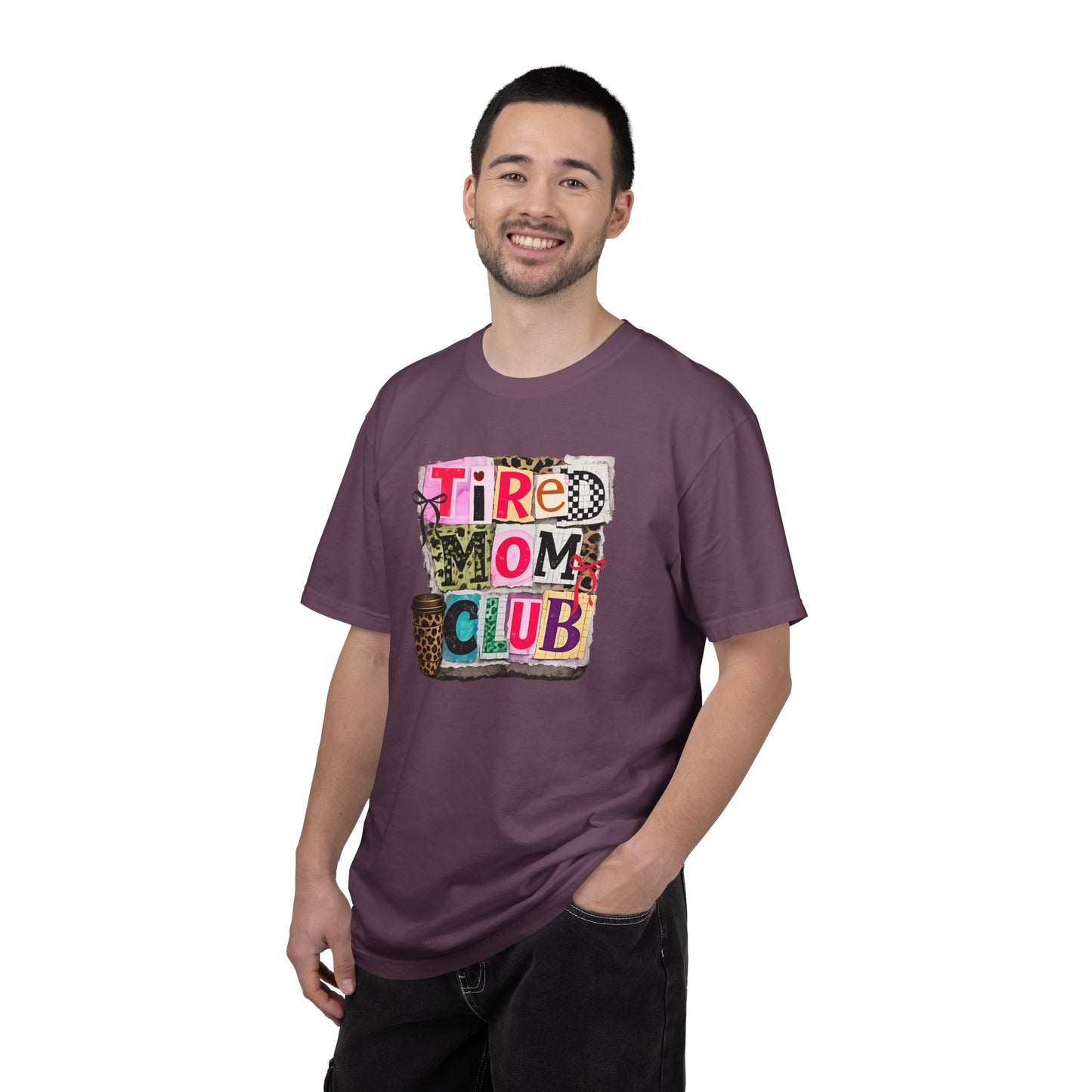 Cool Mom Club Shirt, Trendy Mom Graphic Tee, Leopard Coffee Mom Shirt, Coquette Bow Mama Tee, Aesthetic Collage Mom Gift, Comfort Colors 1717