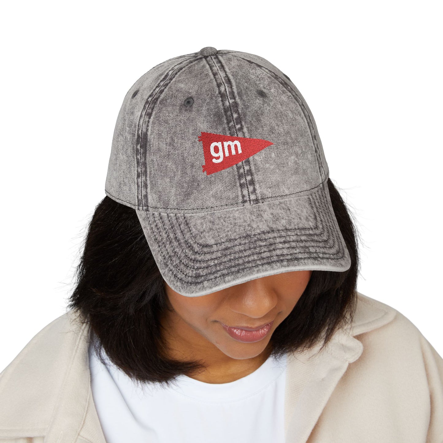 GM Hat, General McLane Hat, Lancers School Hat, GM Embroidered Hat, Erie PA Spirit Wear, Vintage Dad Cap, Distressed Baseball Hat, Local School Hat