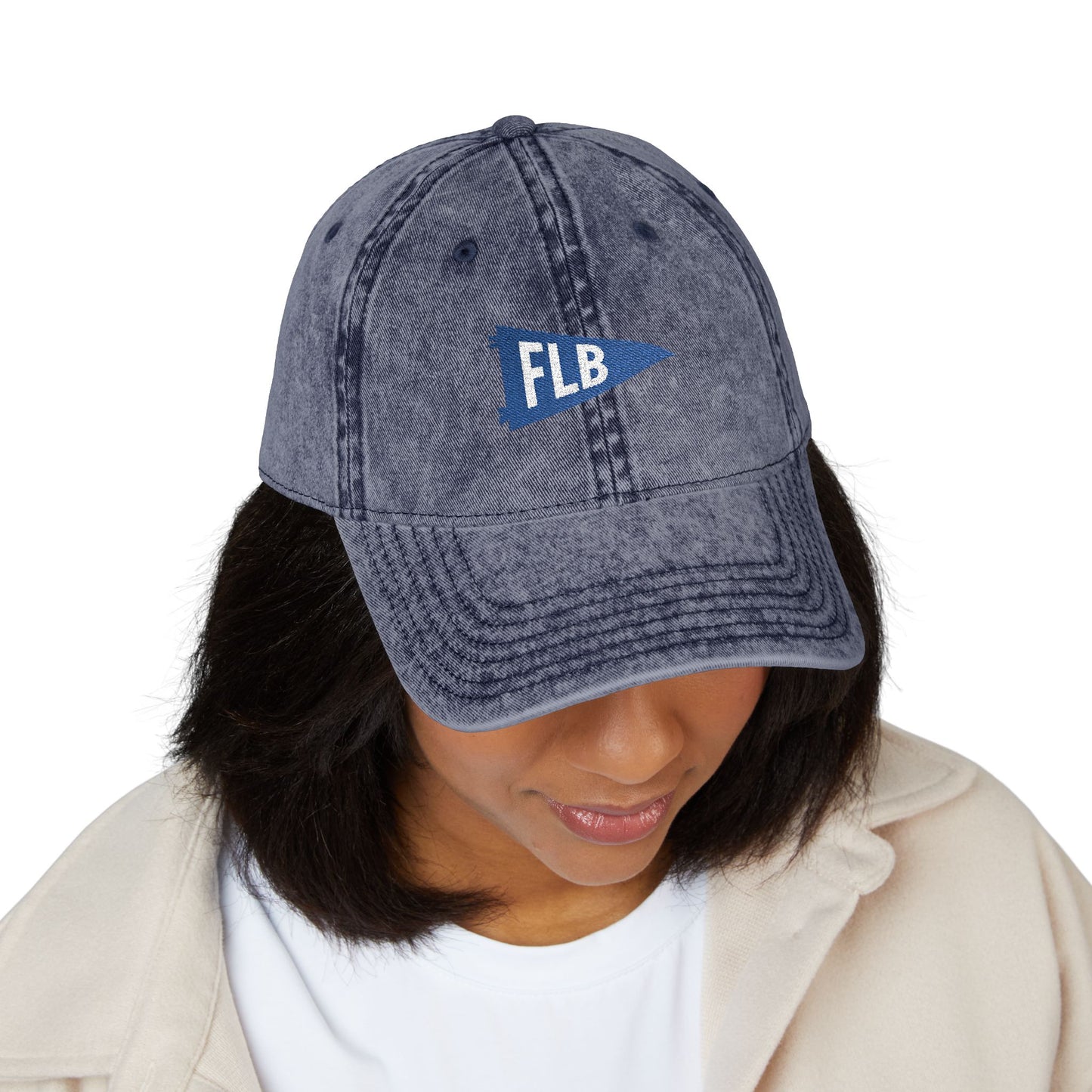FLB Hat, Fort LeBoeuf Hat, Local School Spirit Wear, FLB Embroidered Hat, Vintage Dad Cap, Erie PA School Hat, Distressed Baseball Hat, FLB Baseball Cap
