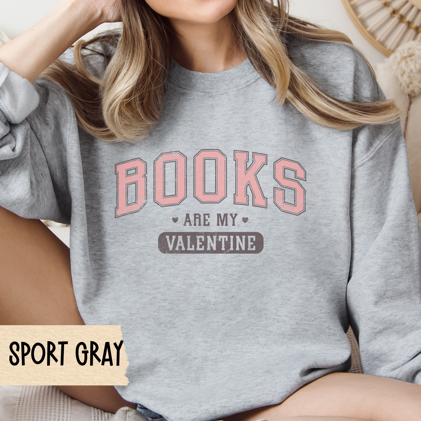 Books Are My Valentine Sweatshirt, Book Lover Crewneck, Unisex Sweatshirt, Valentine Gift, Bookish Shirt