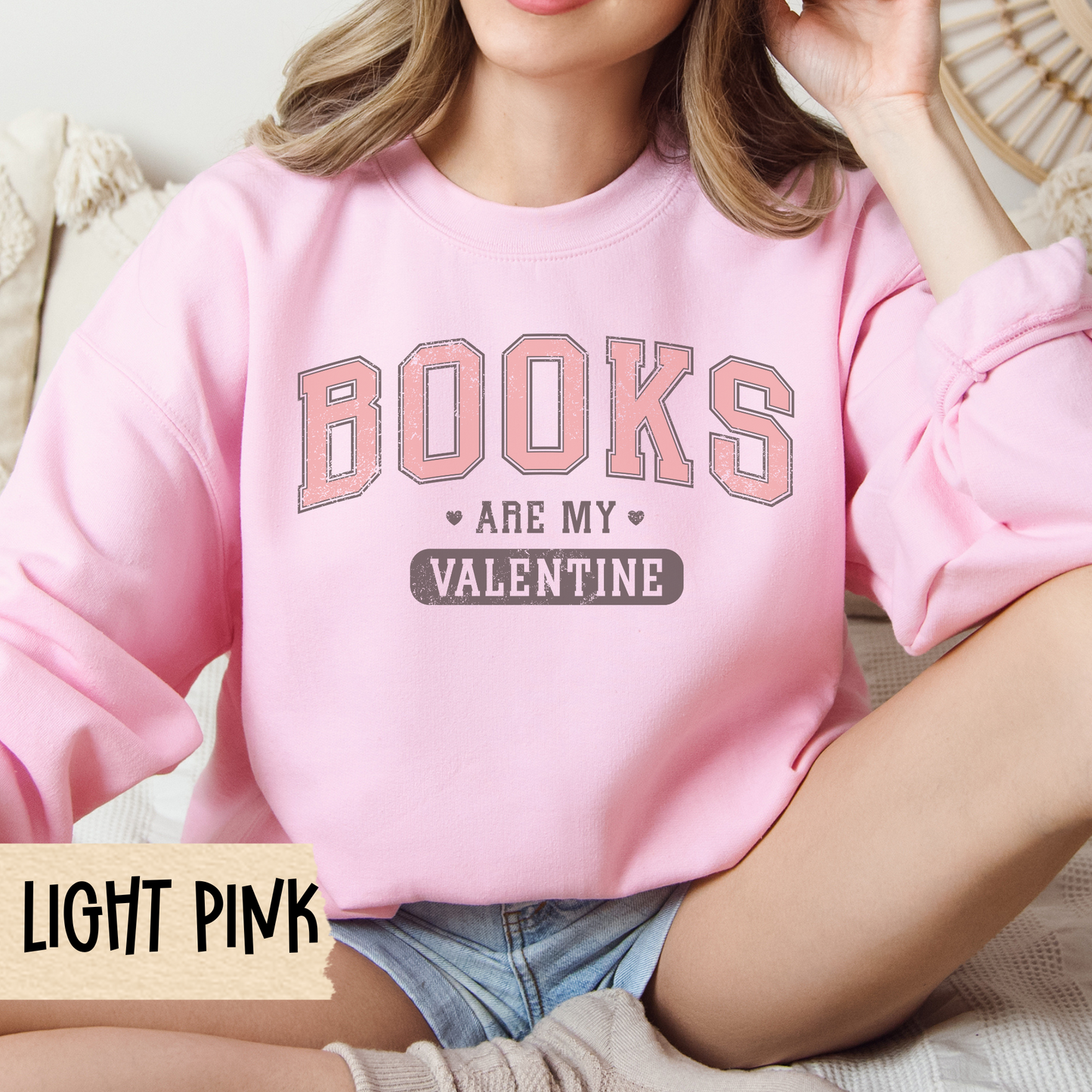 Books Are My Valentine Sweatshirt, Book Lover Crewneck, Unisex Sweatshirt, Valentine Gift, Bookish Shirt