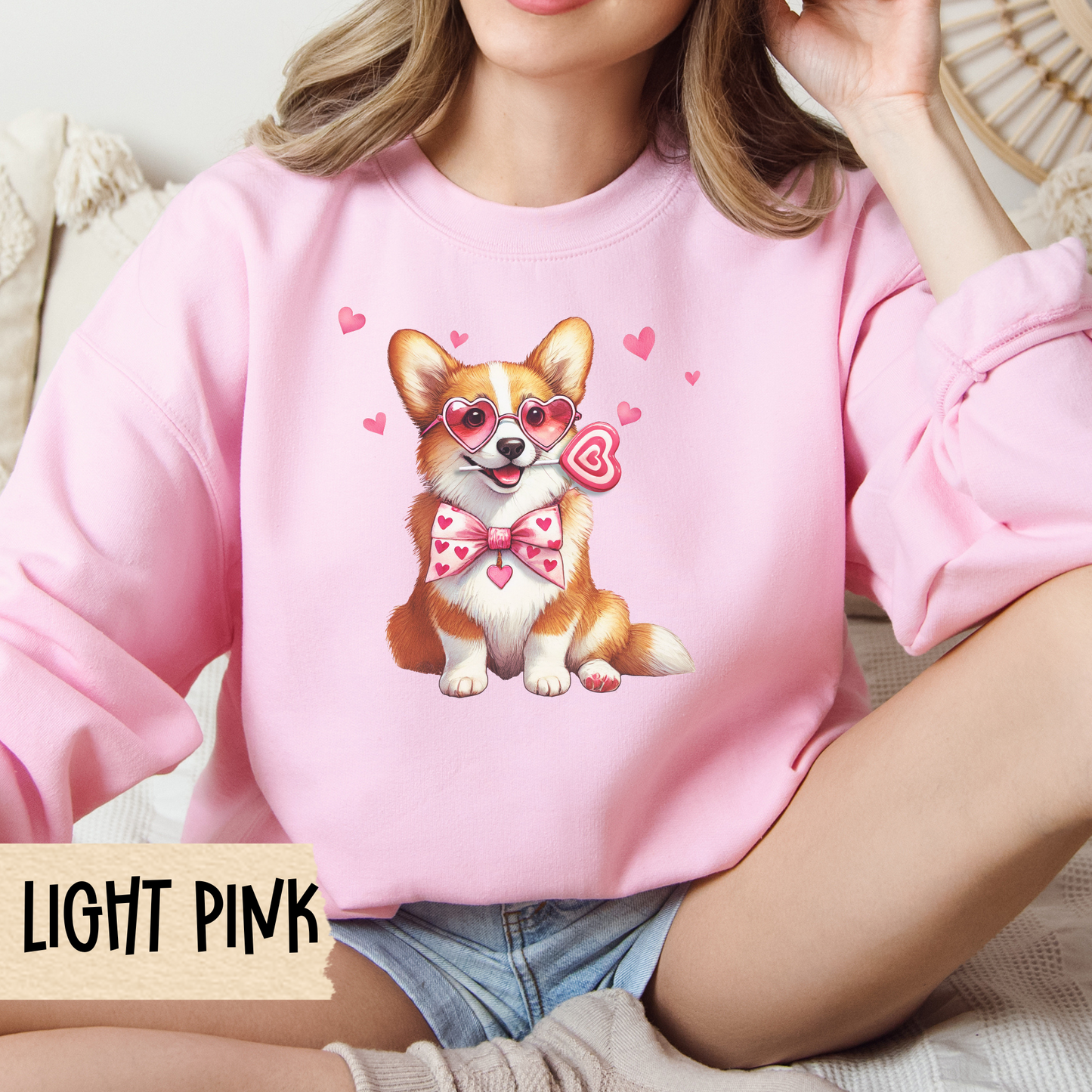 Corgi Mom Valentine Sweatshirt, Corgi Valentines Crewneck, Dog Lover Gift, Cozy Sweatshirt, Valentine's Day Shirt