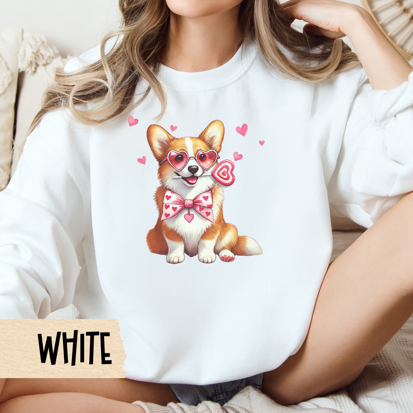 Corgi Mom Valentine Sweatshirt, Corgi Valentines Crewneck, Dog Lover Gift, Cozy Sweatshirt, Valentine's Day Shirt
