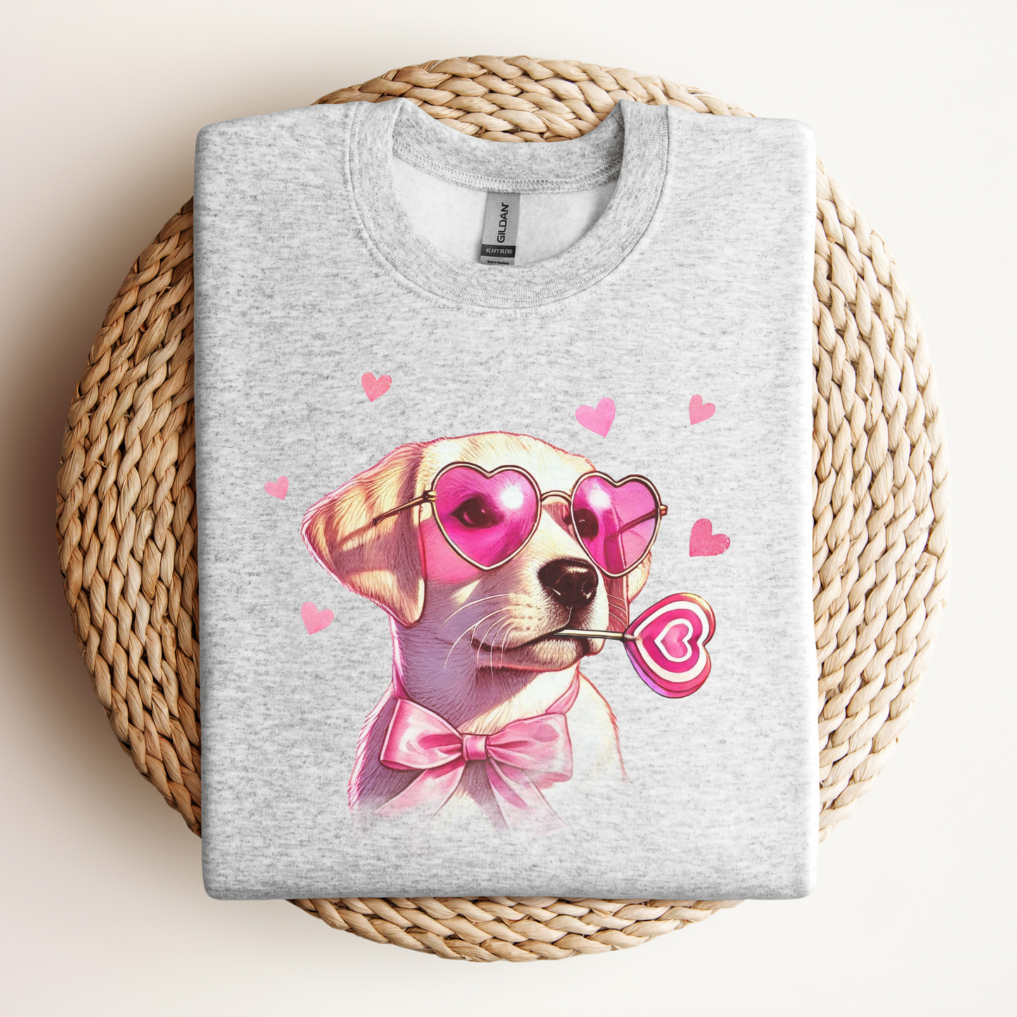 Labrador Mom Sweatshirt, Valentine's Day Crewneck - Dog Lover Gift, Puppy Owner Present, Dog Mom Shirt, Pet Parent Jumper, Canine
