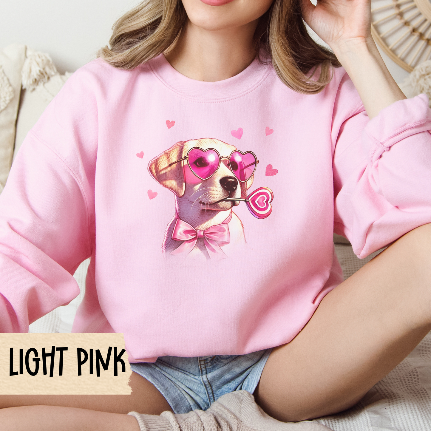 Labrador Mom Sweatshirt, Valentine's Day Crewneck - Dog Lover Gift, Puppy Owner Present, Dog Mom Shirt, Pet Parent Jumper, Canine