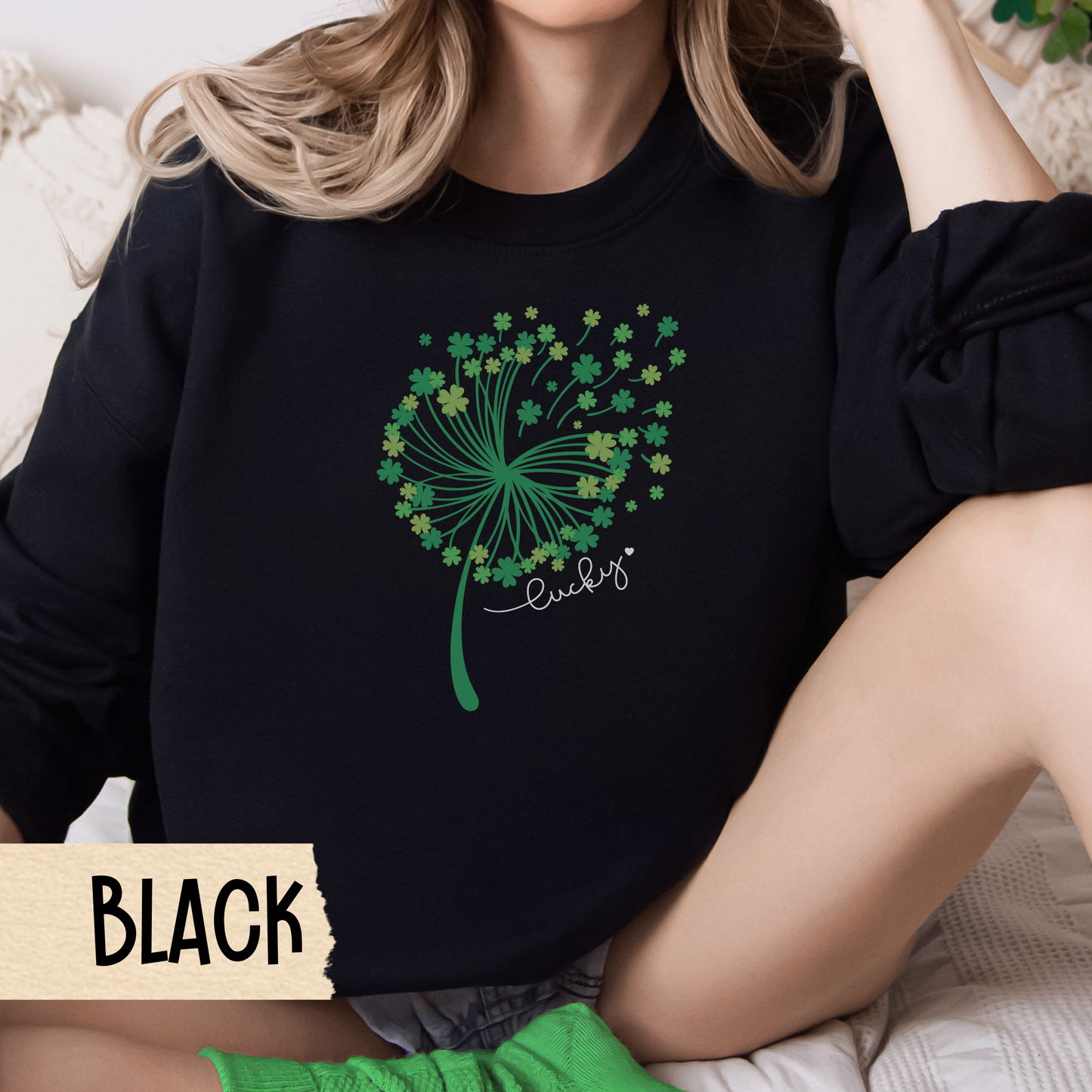 St Patrick's Day Crewneck, St Pat's Sweatshirt, St Paddy's, Lucky Irish Jumper, Unisex Pullover, Green Top, March 17th, Party