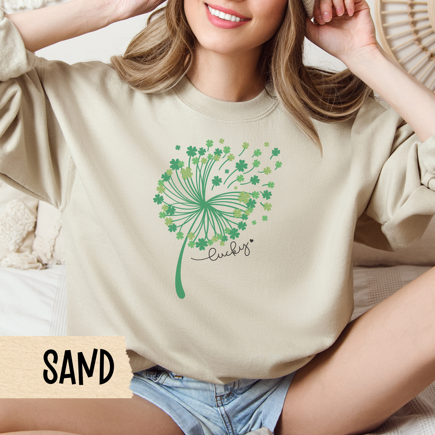 St Patrick's Day Crewneck, St Pat's Sweatshirt, St Paddy's, Lucky Irish Jumper, Unisex Pullover, Green Top, March 17th, Party