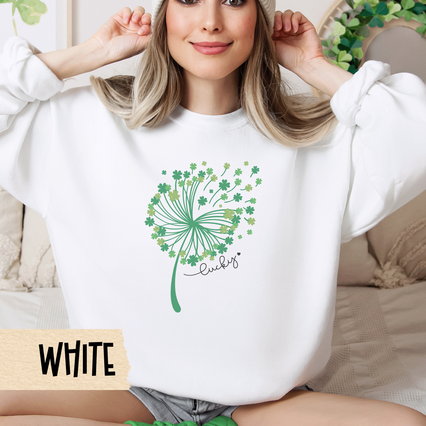 St Patrick's Day Crewneck, St Pat's Sweatshirt, St Paddy's, Lucky Irish Jumper, Unisex Pullover, Green Top, March 17th, Party