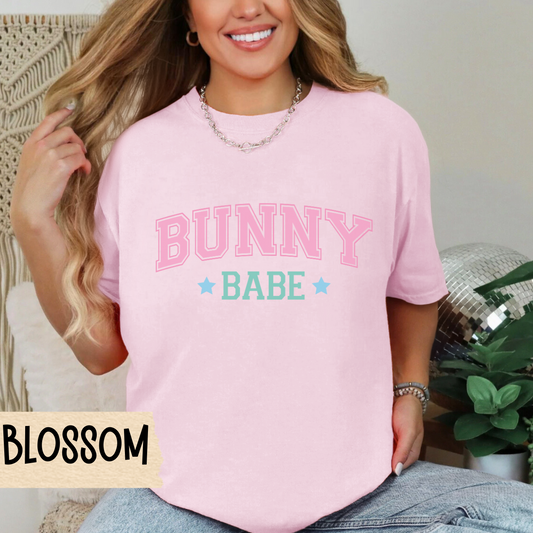 Bunny Babe T-shirt, Comfort Colors, Easter Shirt, Oversized Tee, Easter Bunny Shirt, Easter Bunny Tee, Easter T-shirt, Pastel