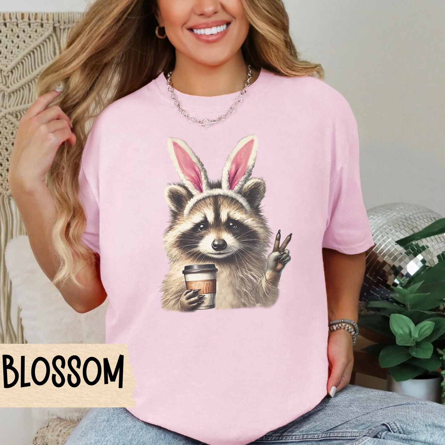 Funny Raccoon Shirt, Easter Bunny Shirt, Raccoon Shirt, Comfort Colors, Easter Gift, Animal Lover Gift, Meme Shirt