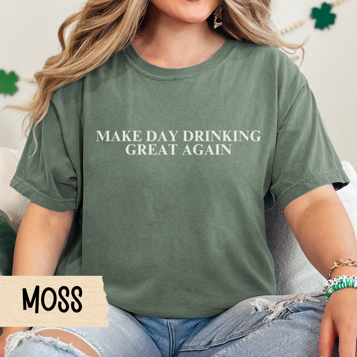 St Patrick's Day T-Shirt, Comfort Colors, Day Drinking, Make America Day Drink Again, St Paddy's, Irish, Beer Shirt, Beer Tee, Party T-Shirt