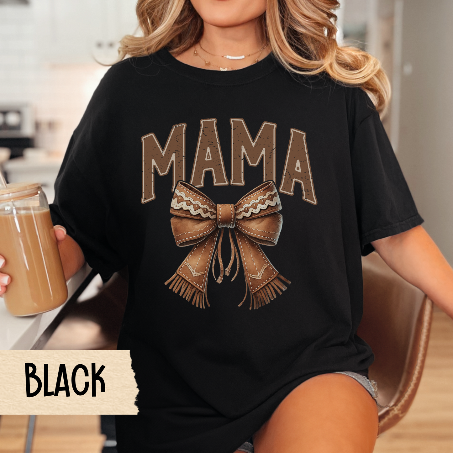 Mama Bow T-Shirt, Vintage Mama Tee, Gift for Mom, Family Reunion Shirt, Mother's Day Apparel, Casual Everyday Wear