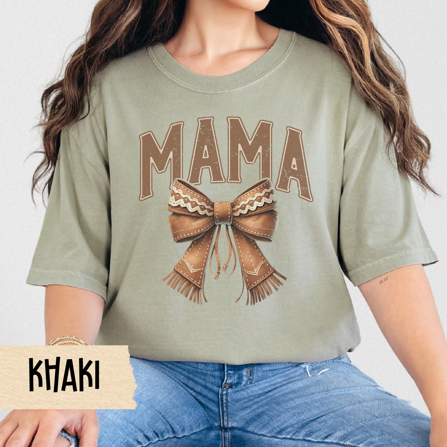 Mama Bow T-Shirt, Vintage Mama Tee, Gift for Mom, Family Reunion Shirt, Mother's Day Apparel, Casual Everyday Wear
