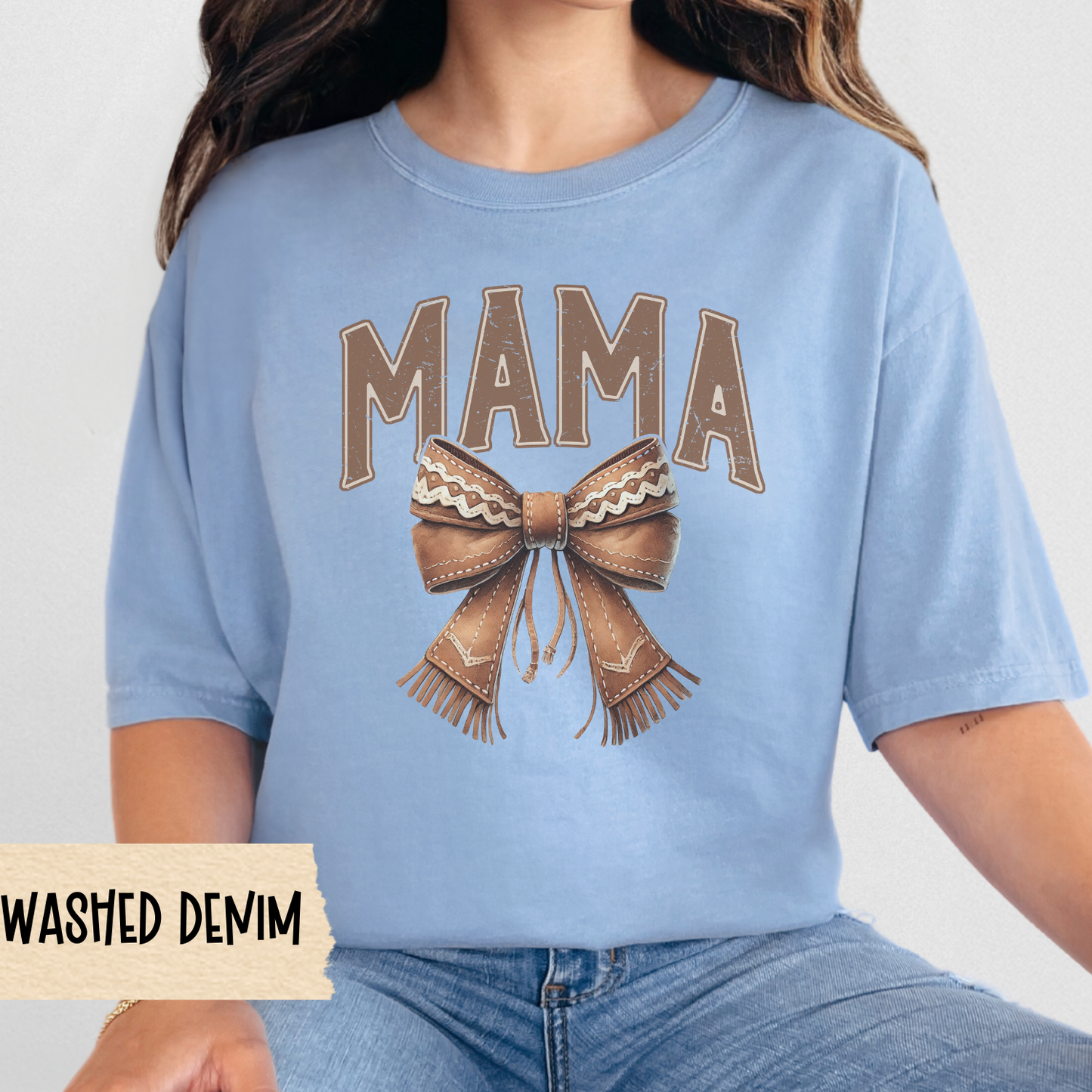 Mama Bow T-Shirt, Vintage Mama Tee, Gift for Mom, Family Reunion Shirt, Mother's Day Apparel, Casual Everyday Wear