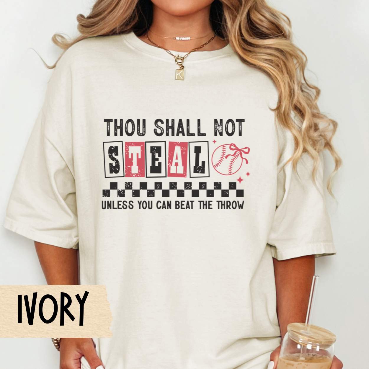 Baseball Shirt, Unisex Garment Dyed Tshirt, Baseball Mom Tee, Thou Shalt Not Steal Funny Baseball Top, Comfort Colors Tee, Game Day Apparel,