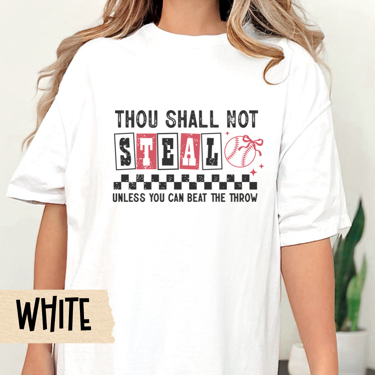 Baseball Shirt, Unisex Garment Dyed Tshirt, Baseball Mom Tee, Thou Shalt Not Steal Funny Baseball Top, Comfort Colors Tee, Game Day Apparel,