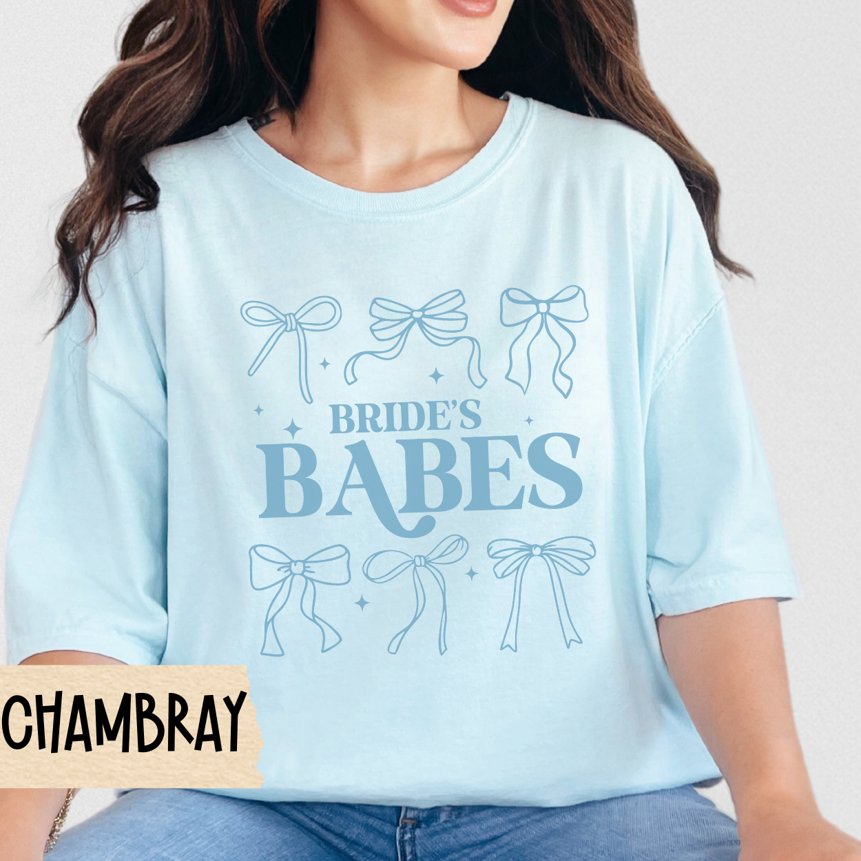 Bachelorette Party T-shirt, Bride Babes, Coquette, Bows Ribbons, Bridal Shower Tee, Wedding Gift, Bride Tribe Shirt