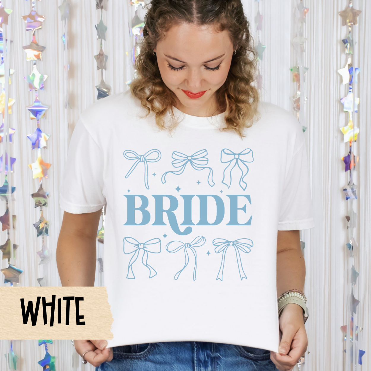 Bachelorette Party T-shirt, Bride Babes, Coquette, Bows Ribbons, Bridal Shower Tee, Wedding Gift, Bride Tribe Shirt