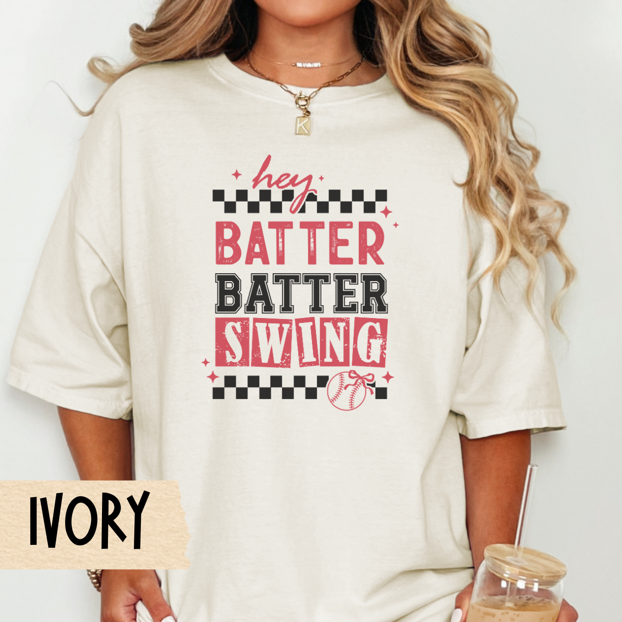 Hey Batter Swing Unisex Garment-Dyed T-Shirt, Perfect for Baseball Lovers, Sports Events, Gifts, Summer Outings, Casual Wear
