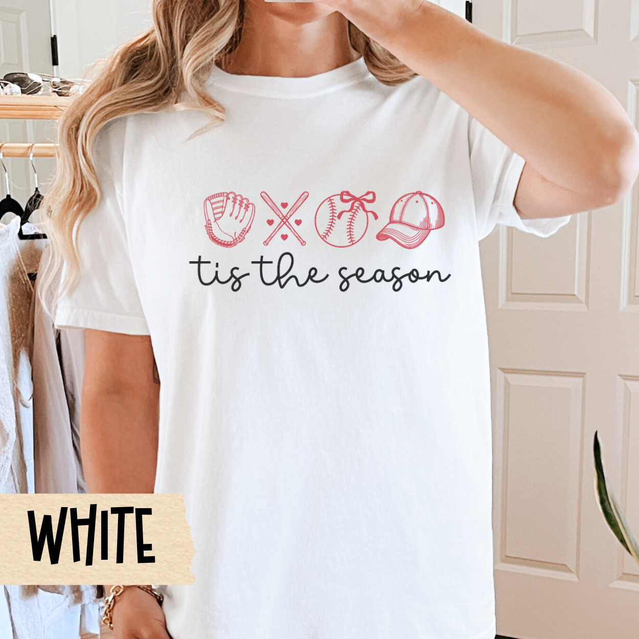 Baseball Shirt, Tis the Season, Comfort Colors Unisex Garment-Dyed T-Shirt, Baseball Tee, Baseball Mom, Game Day Apparel, Baseball Season
