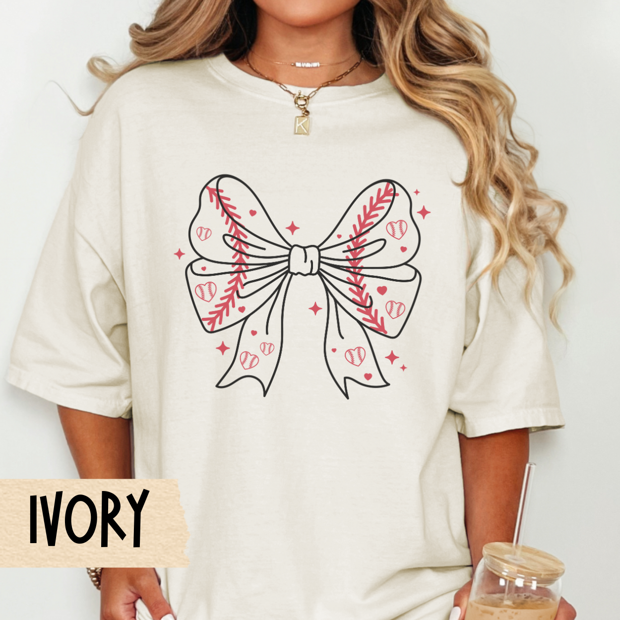 Baseball Mom T-shirt, Coquette Bow, Stylish Baseball Shirt, Comfort Colors, Cute Tee, Gift for Mom, Mother's Day, Soft T-Shirt