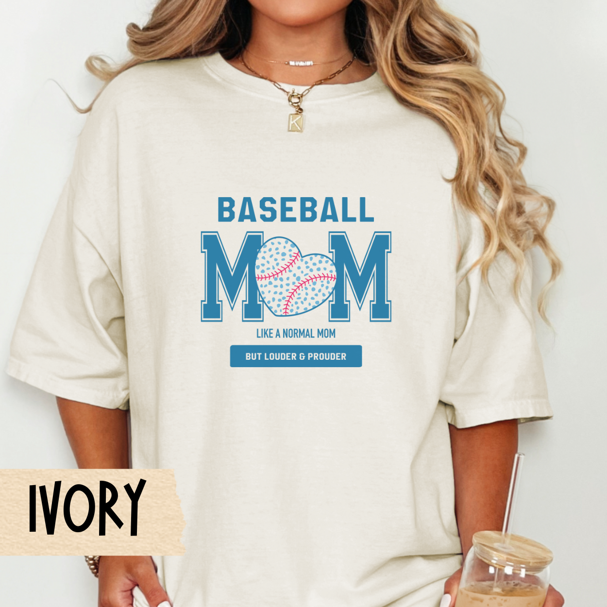 Baseball Mom Unisex Tee, Comfort Colors, Loud Mom Shirt, Oversized T-shirt, Baseball Tee, Baseball Shirt, Travel Ball, Summer League