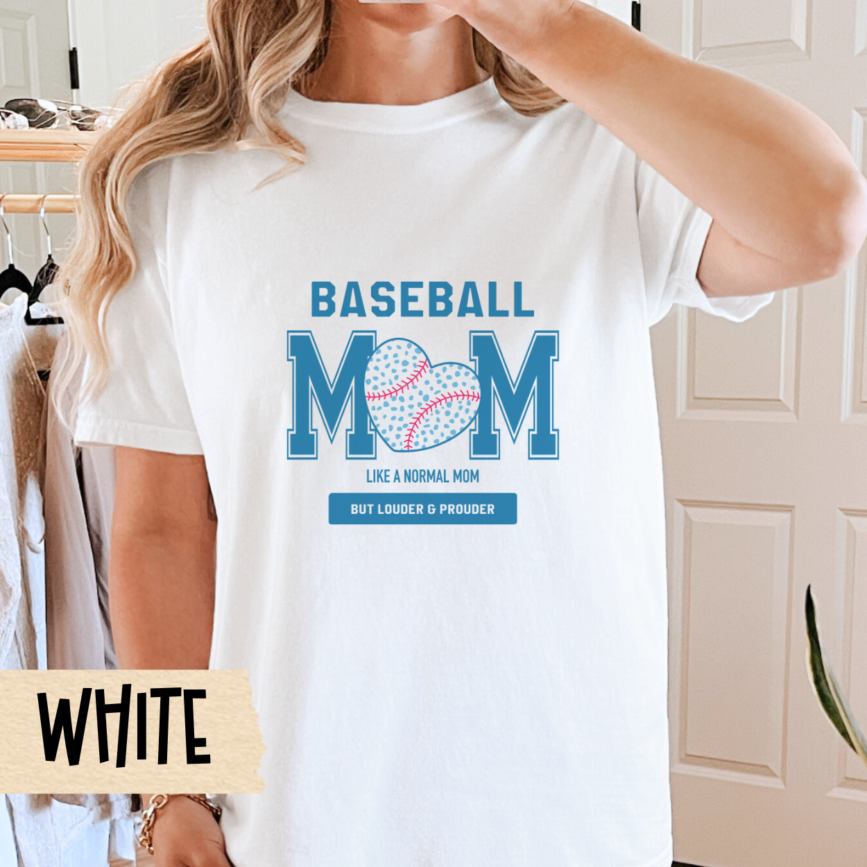 Baseball Mom Unisex Tee, Comfort Colors, Loud Mom Shirt, Oversized T-shirt, Baseball Tee, Baseball Shirt, Travel Ball, Summer League