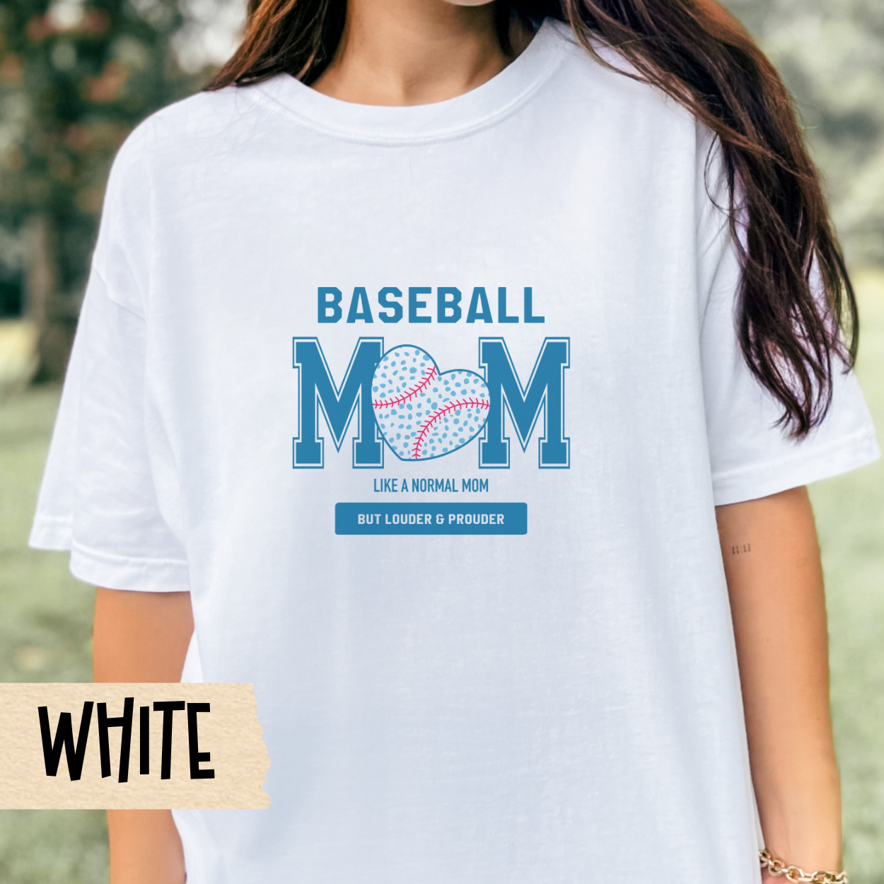 Baseball Mom Unisex Tee, Comfort Colors, Loud Mom Shirt, Oversized T-shirt, Baseball Tee, Baseball Shirt, Travel Ball, Summer League