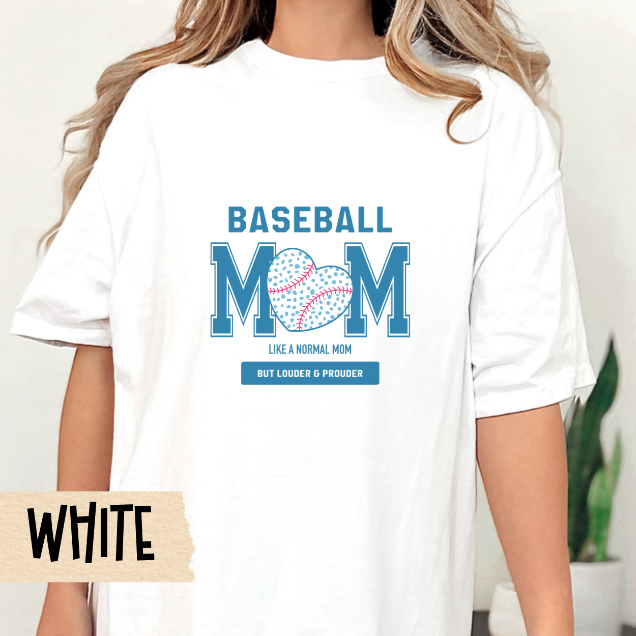 Baseball Mom Unisex Tee, Comfort Colors, Loud Mom Shirt, Oversized T-shirt, Baseball Tee, Baseball Shirt, Travel Ball, Summer League