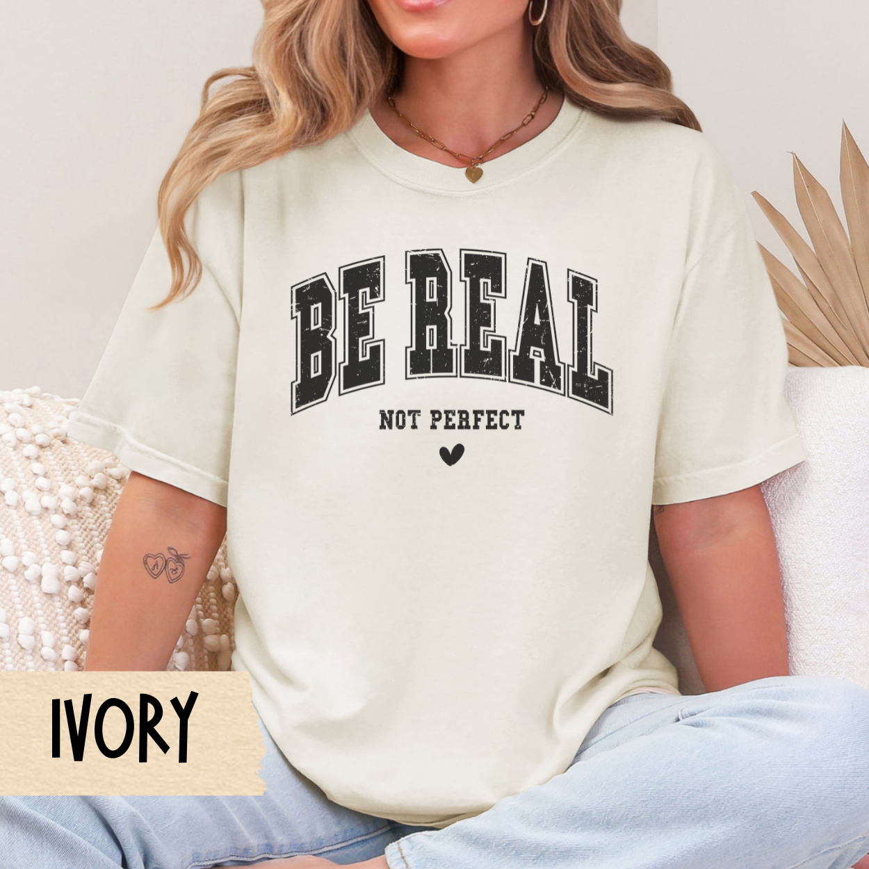Be real not perfect t-shirt, self care tee, mental health shirt, motivational tshirt, Comfort Colors tee, positive quote, gift for her