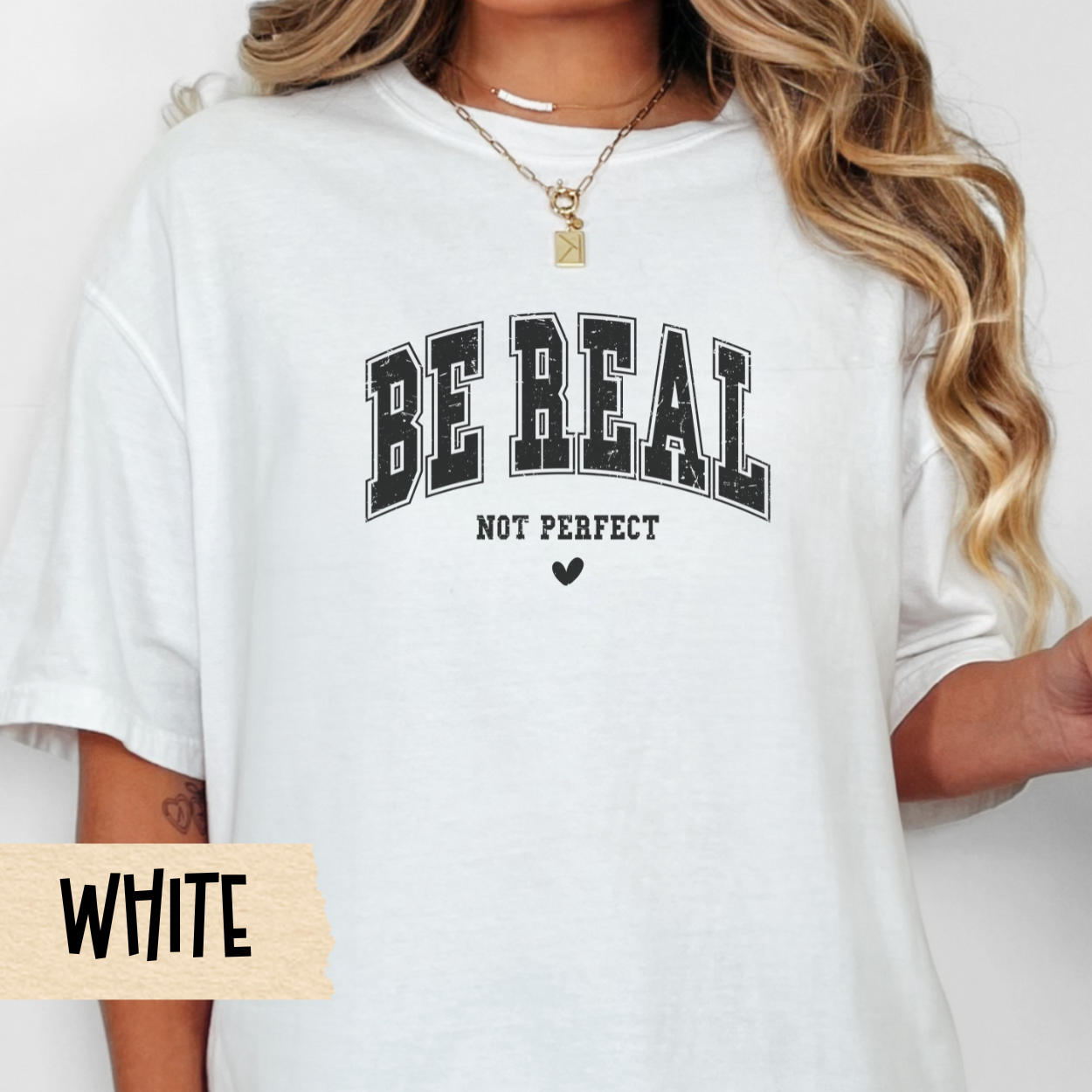Be real not perfect t-shirt, self care tee, mental health shirt, motivational tshirt, Comfort Colors tee, positive quote, gift for her