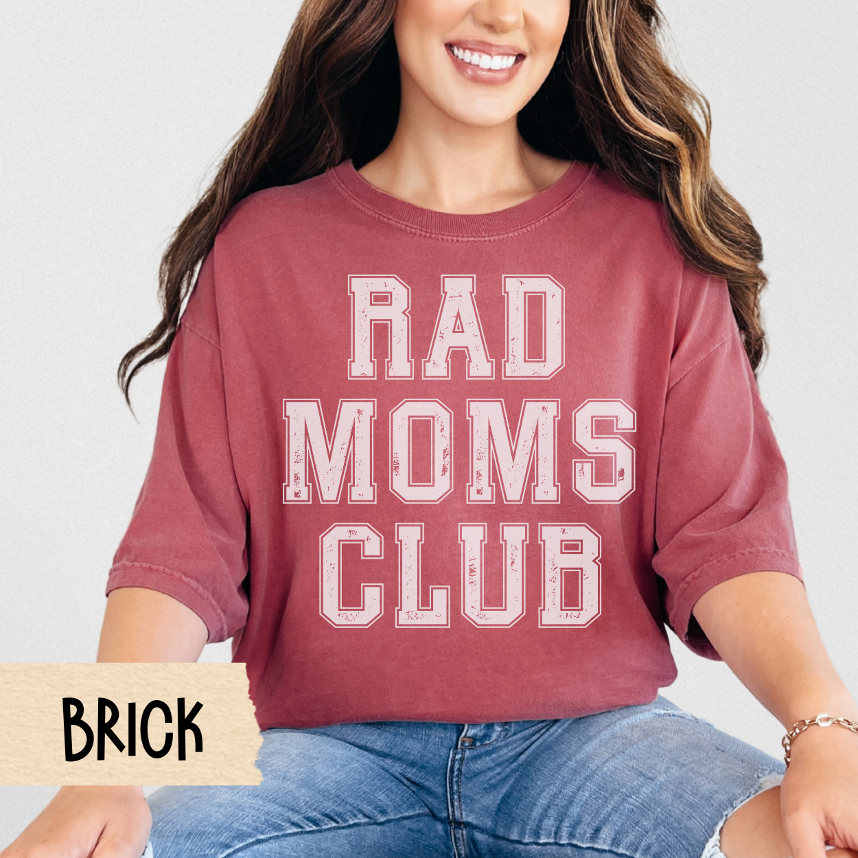 Rad Moms Club shirt, trendy mom shirt, cool mom aesthetic, Comfort Colors tee, retro mom, Mother's Day gift, fun mom shirt, mom club tee