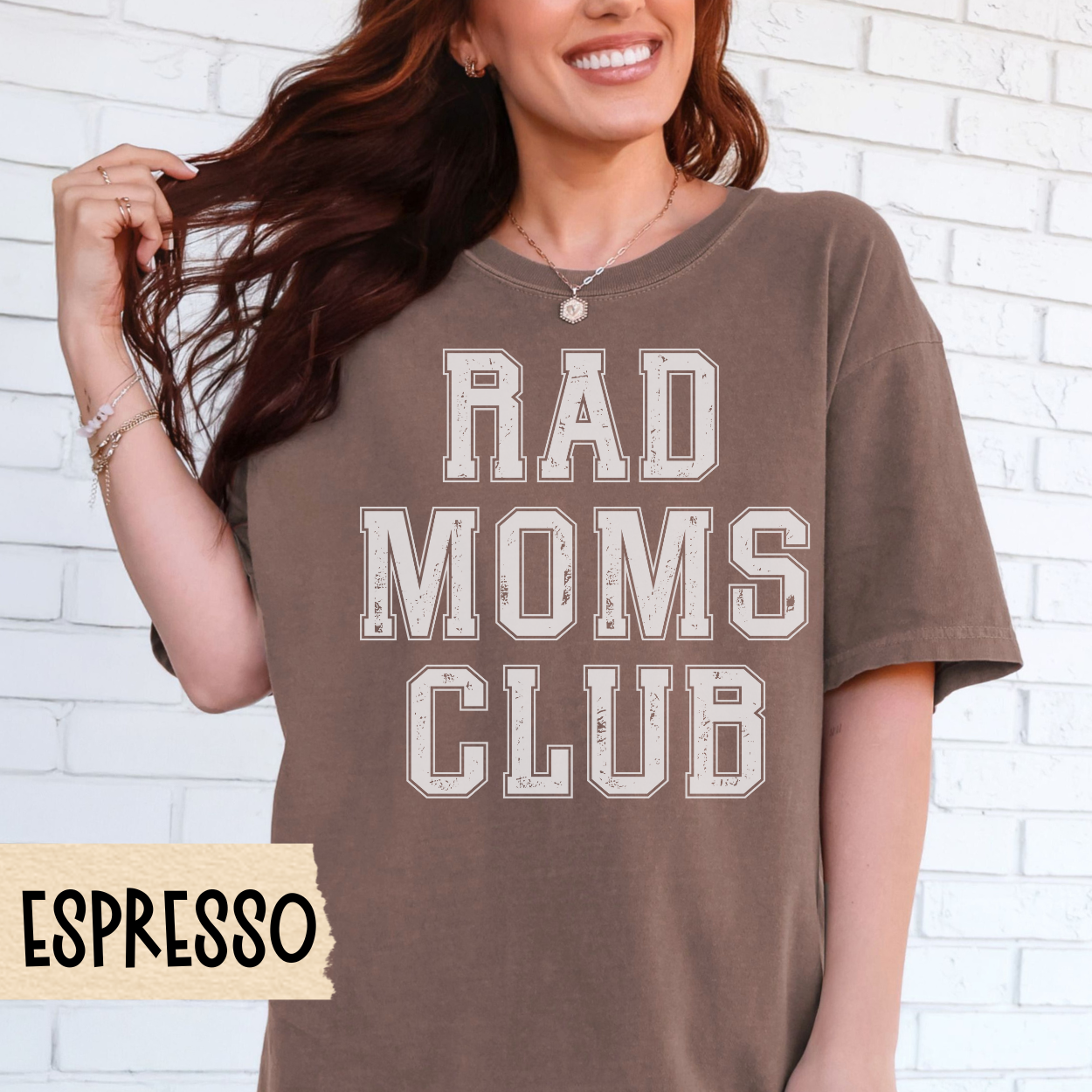 Rad Moms Club shirt, trendy mom shirt, cool mom aesthetic, Comfort Colors tee, retro mom, Mother's Day gift, fun mom shirt, mom club tee