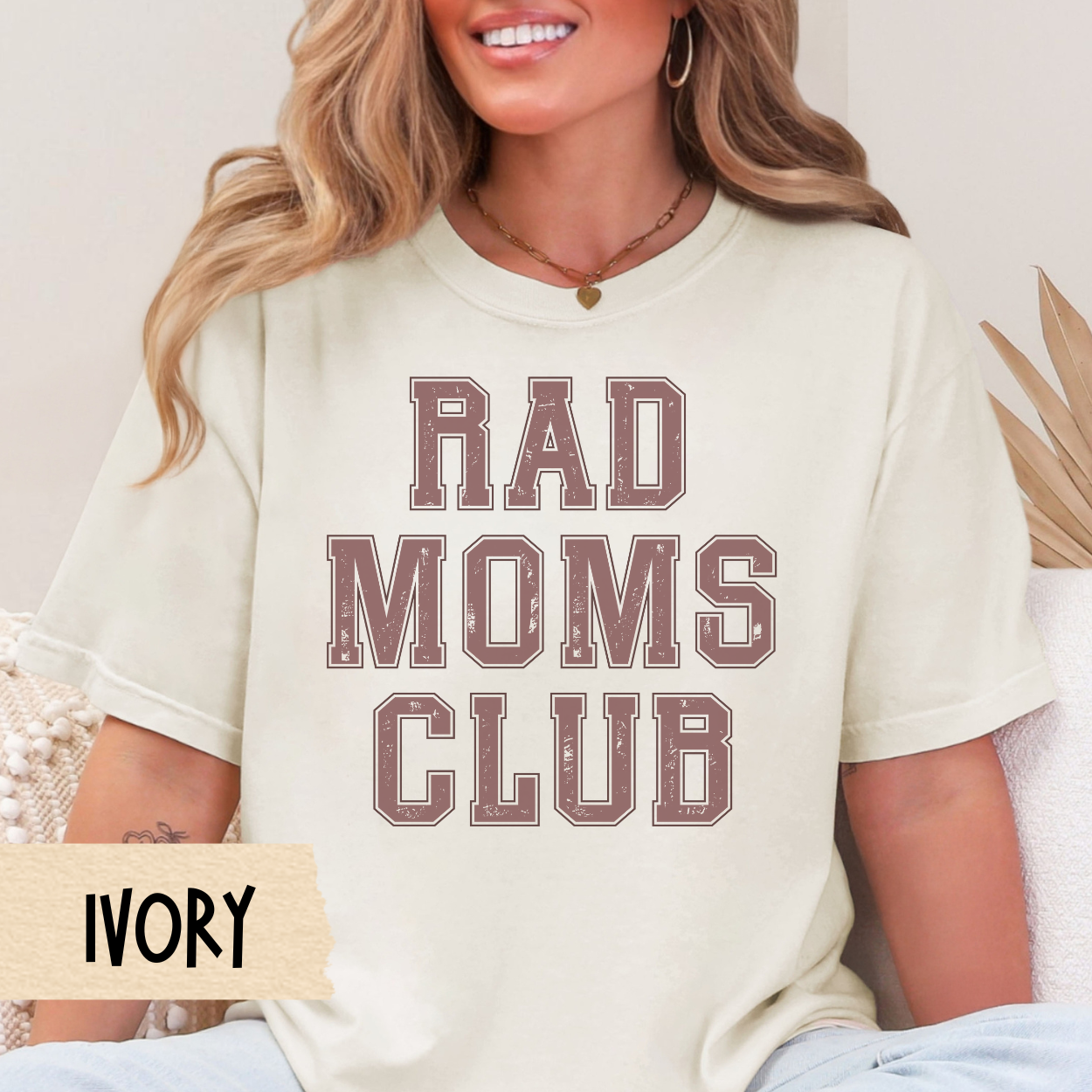 Rad Moms Club shirt, trendy mom shirt, cool mom aesthetic, Comfort Colors tee, retro mom, Mother's Day gift, fun mom shirt, mom club tee