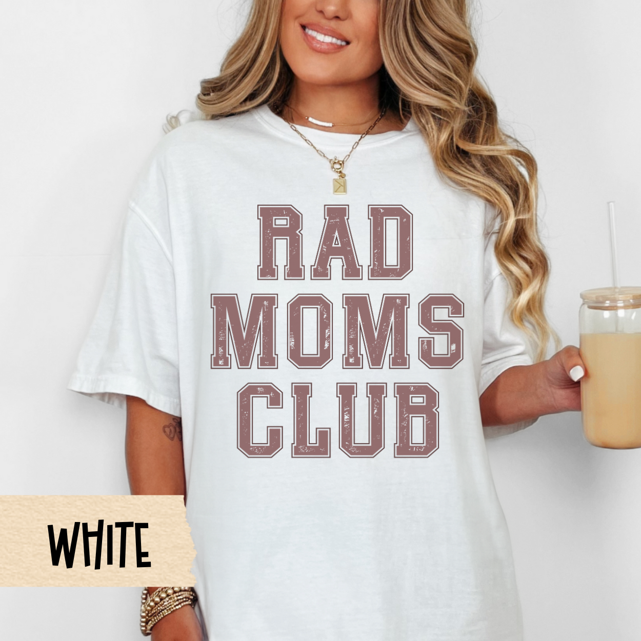Rad Moms Club shirt, trendy mom shirt, cool mom aesthetic, Comfort Colors tee, retro mom, Mother's Day gift, fun mom shirt, mom club tee