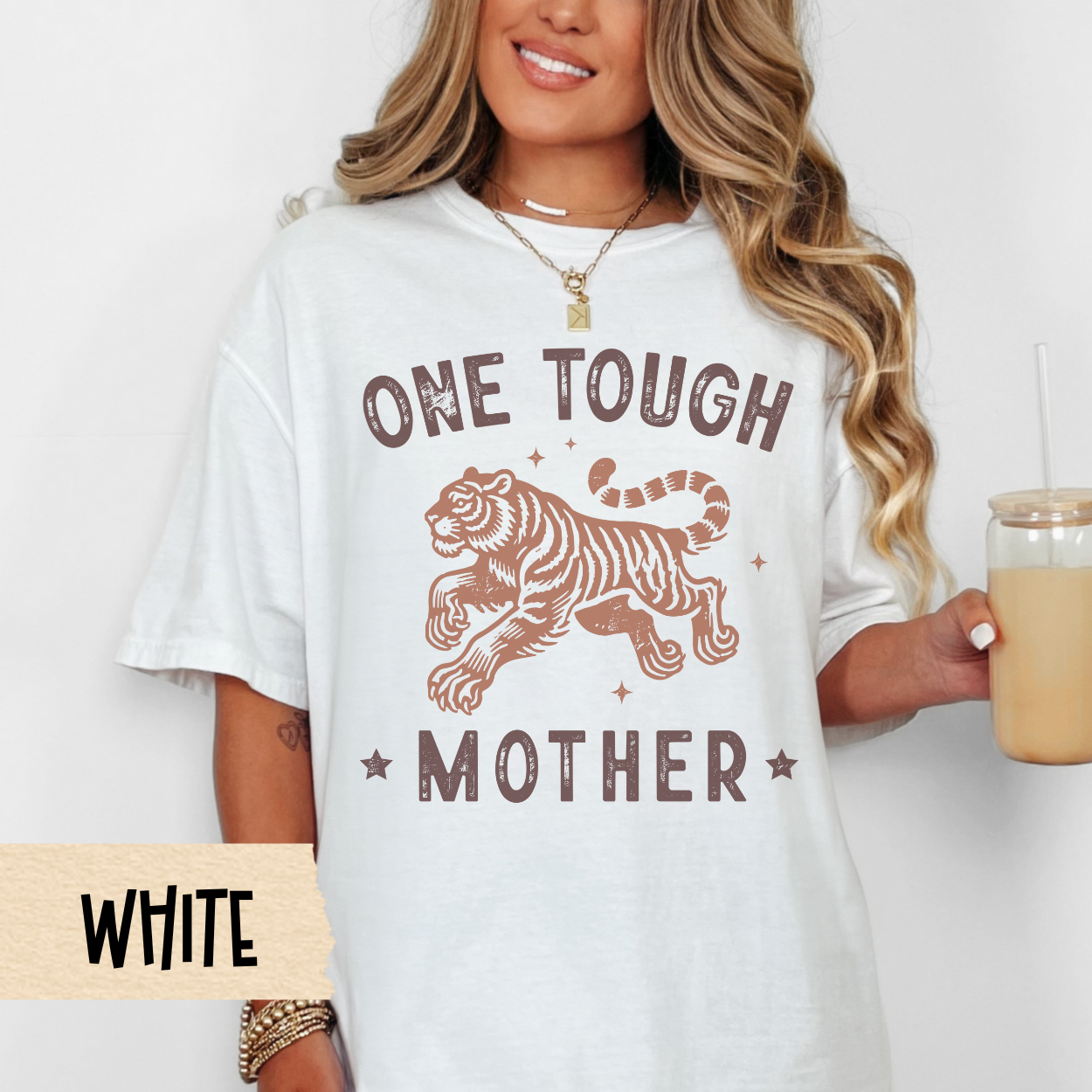One Tough Mother shirt, retro mom shirt, lion graphic tee, strong mom gift, Comfort Colors, mom life aesthetic, Mother's Day, fierce mom