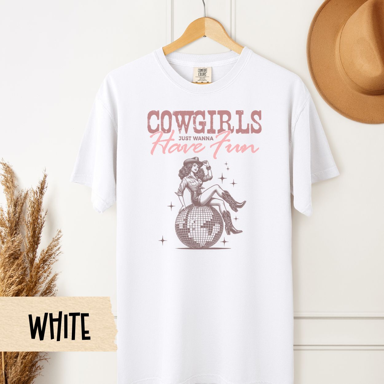 Cowgirls Just Wanna Have Fun Shirt, Western Graphic Tee, Disco Cowgirl, Rodeo Shirt, Country Girl Tee, Southern Style Shirt, Comfort Colors