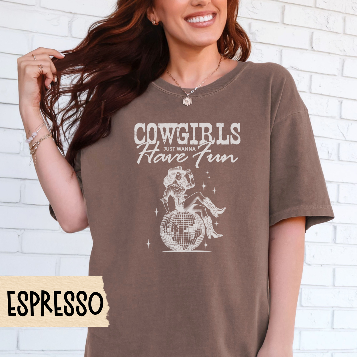 Cowgirls Just Wanna Have Fun Shirt, Western Graphic Tee, Disco Cowgirl, Rodeo Shirt, Country Girl Tee, Southern Style Shirt, Comfort Colors