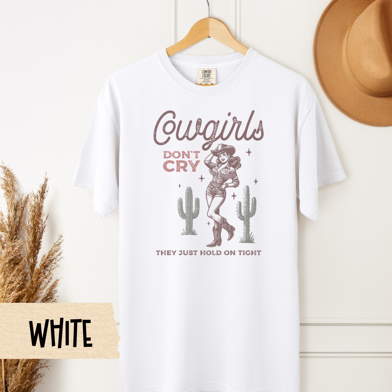 Cowgirls Dont Cry Shirt, Western Graphic Tee, Rodeo Shirt, Country Girl Tee, Southern Style Shirt, Cowgirl Aesthetic, Comfort Colors Tee