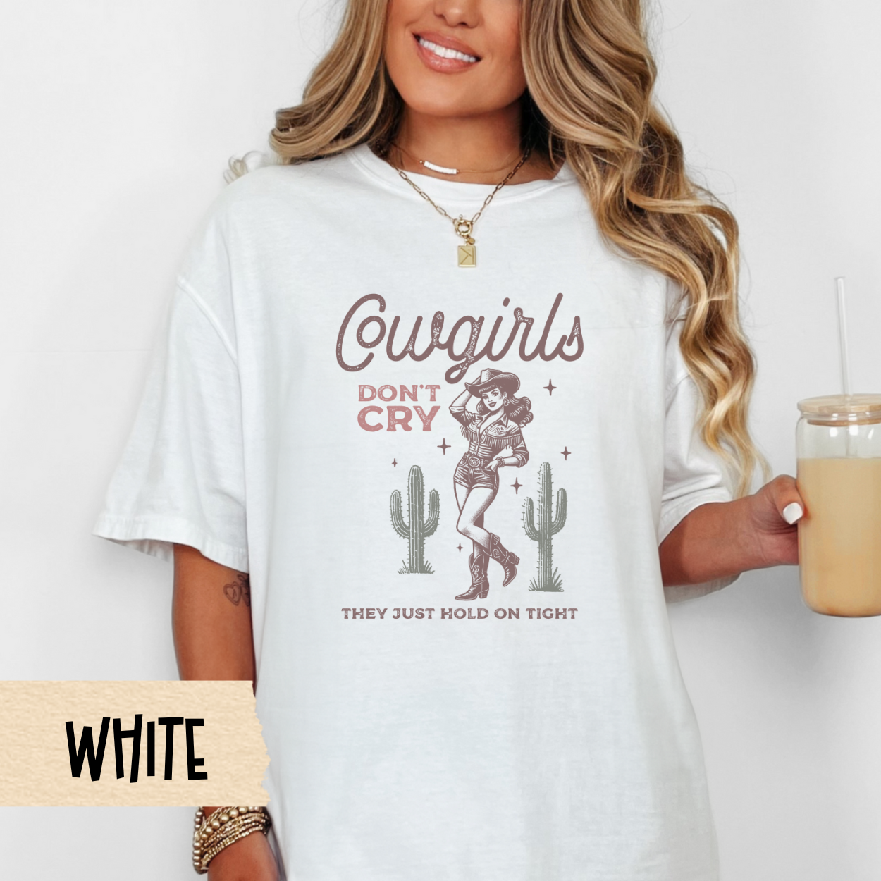 Cowgirls Dont Cry Shirt, Western Graphic Tee, Rodeo Shirt, Country Girl Tee, Southern Style Shirt, Cowgirl Aesthetic, Comfort Colors Tee