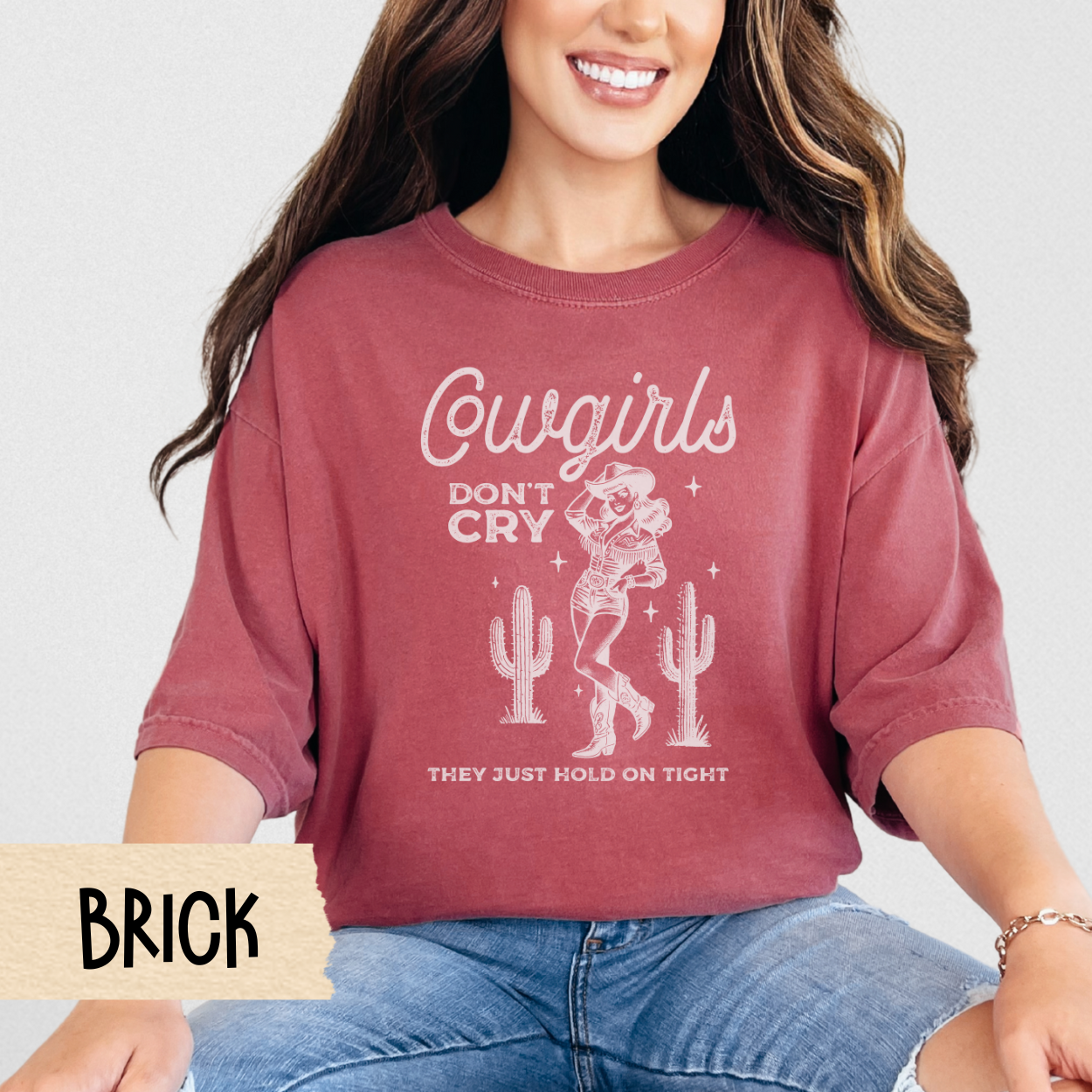 Cowgirls Dont Cry Shirt, Western Graphic Tee, Rodeo Shirt, Country Girl Tee, Southern Style Shirt, Cowgirl Aesthetic, Comfort Colors Tee