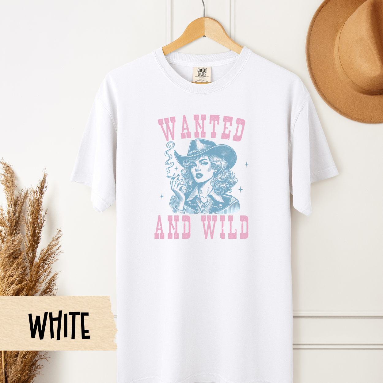 Wanted and Wild Shirt, Western Graphic Tee, Cowgirl Aesthetic, Rodeo Shirt, Country Girl Tee, Southern Style Shirt, Comfort Colors Tee