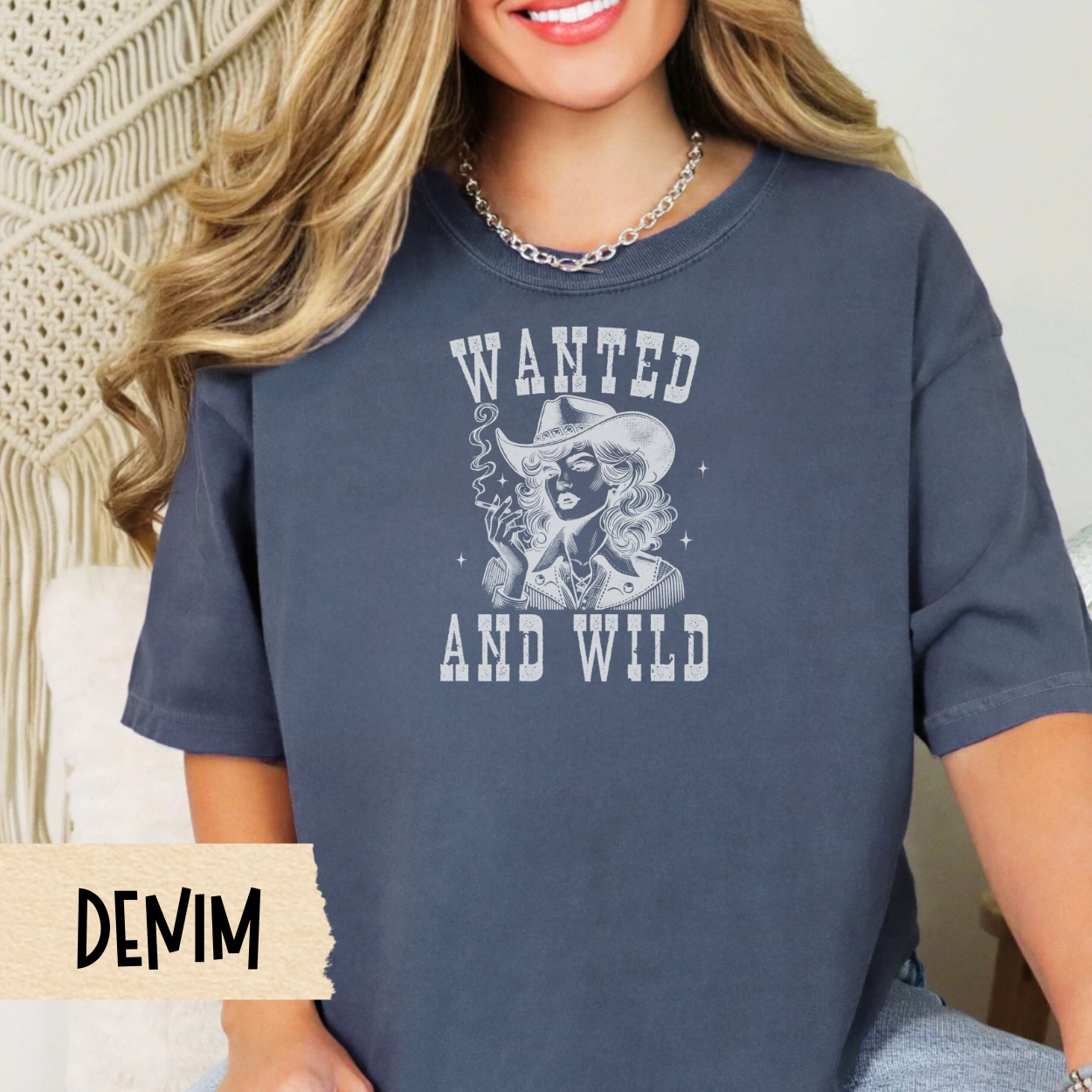 Wanted and Wild Shirt, Western Graphic Tee, Cowgirl Aesthetic, Rodeo Shirt, Country Girl Tee, Southern Style Shirt, Comfort Colors Tee