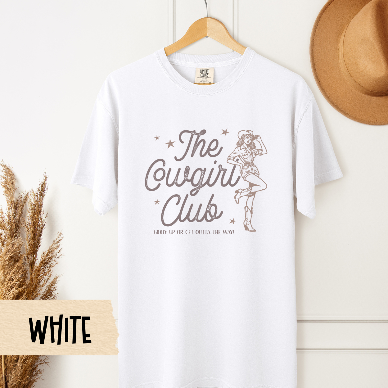 Cowgirl Club Shirt, Western Graphic Tee, Giddy Up Shirt, Rodeo Shirt, Country Girl Shirt, Southern Style Tee, Comfort Colors Cowgirl Tee