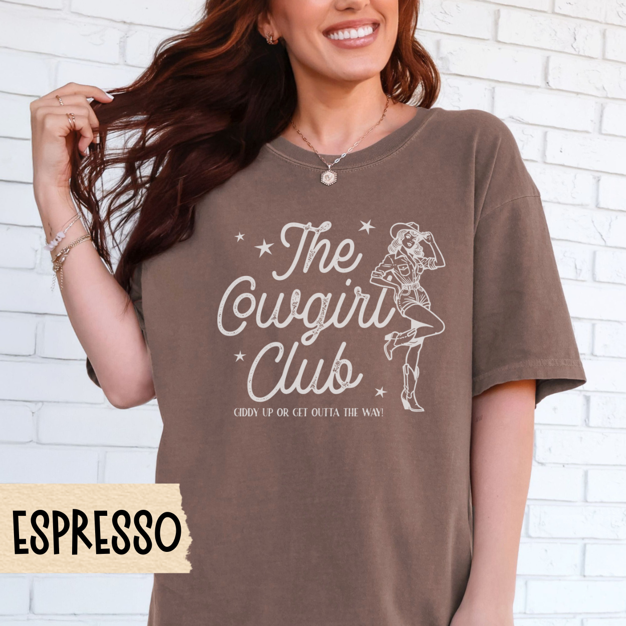 Cowgirl Club Shirt, Western Graphic Tee, Giddy Up Shirt, Rodeo Shirt, Country Girl Shirt, Southern Style Tee, Comfort Colors Cowgirl Tee