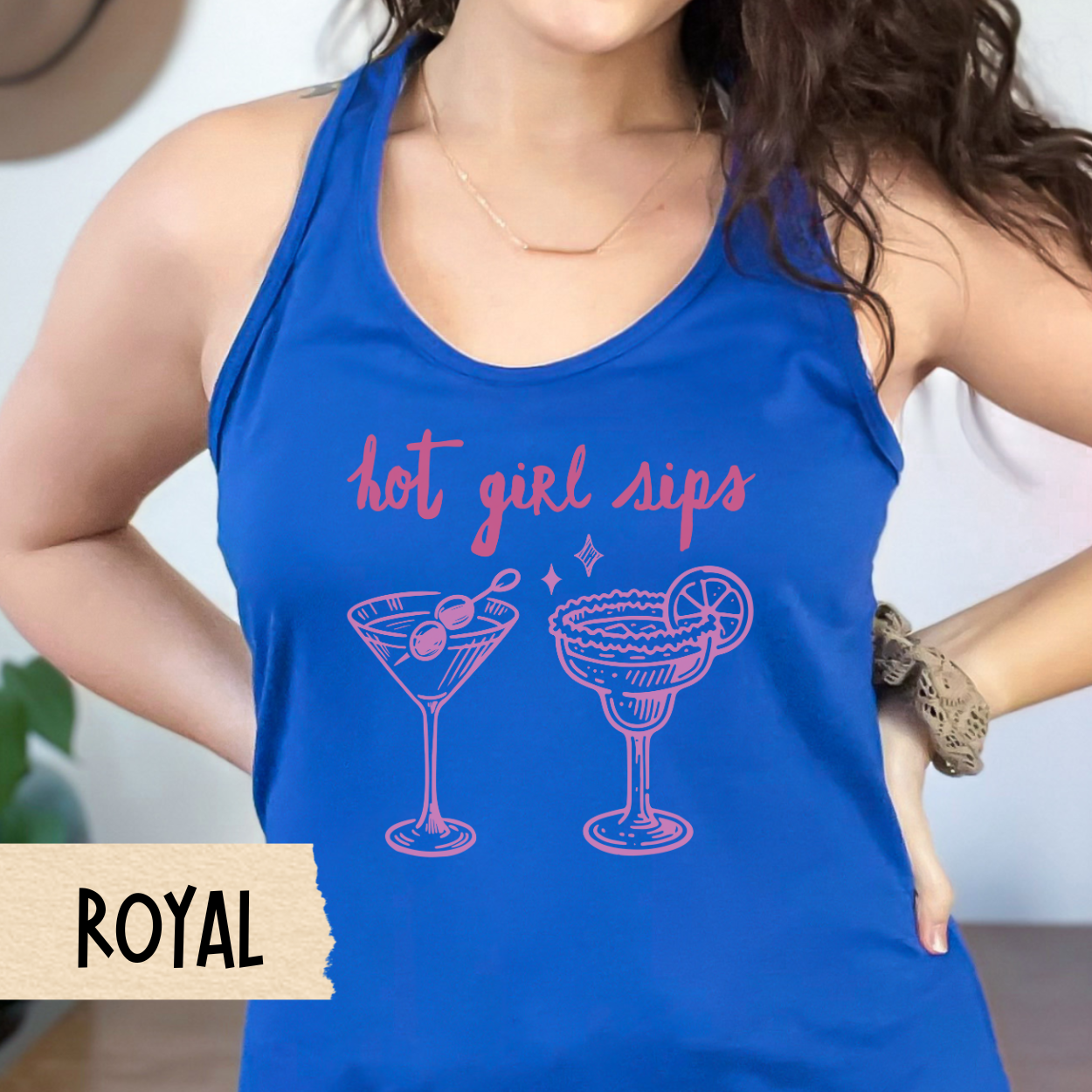 Hot Girl Sips Tank, Funny Cocktail Shirt, Martini Margarita Tank, Girls Trip Outfit, Summer Drinking Shirt, Vacation Tank, Party Shirt