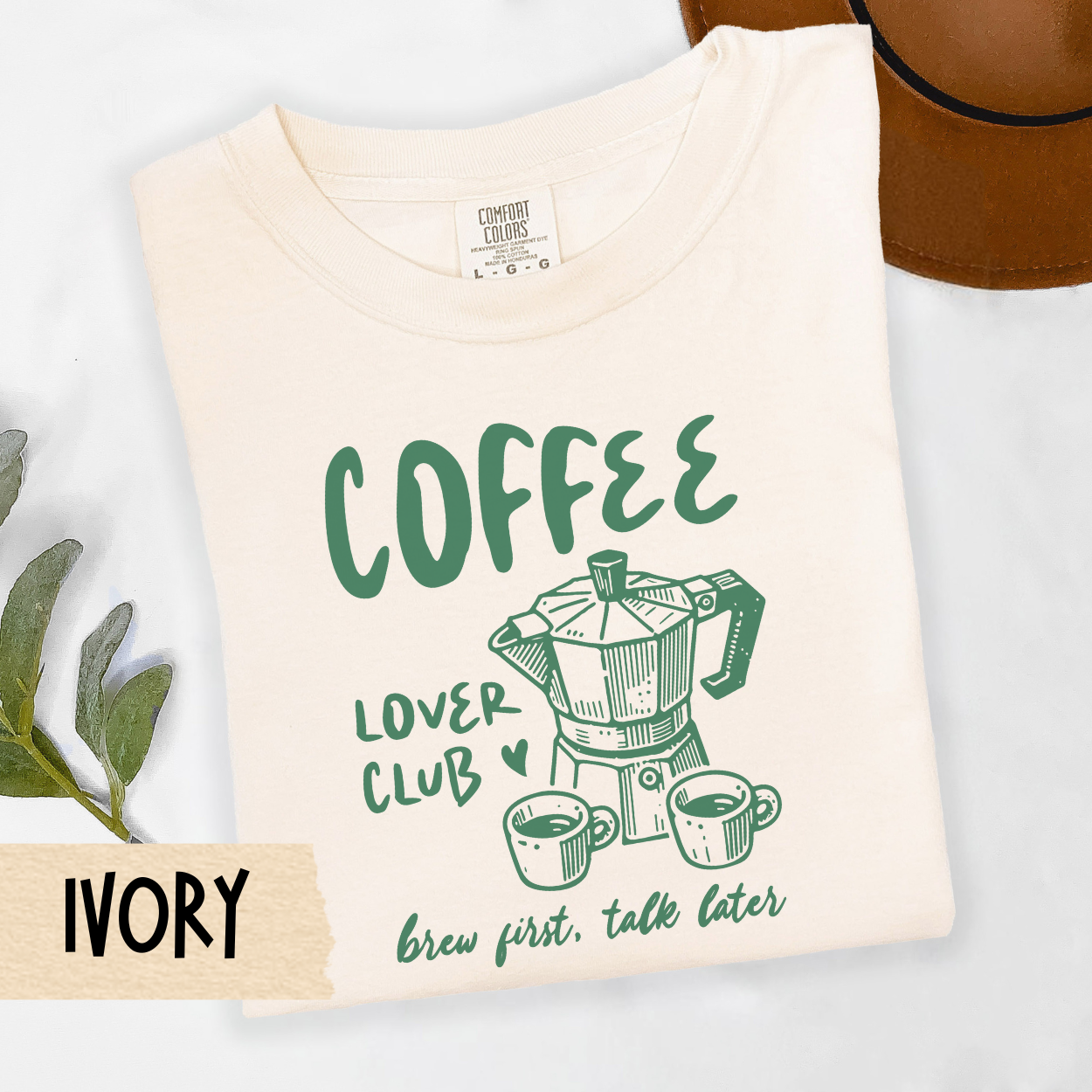 coffee lovers club shirt, brew first talk later tee, funny coffee saying shirt, caffeine lover tee, introvert coffee shirt, Comfort Colors