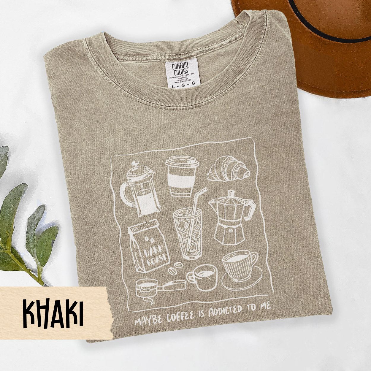 maybe coffee addicted to me shirt, funny coffee lover tee, sarcastic coffee quote, caffeine humor shirt, cozy coffee top, Comfort Colors