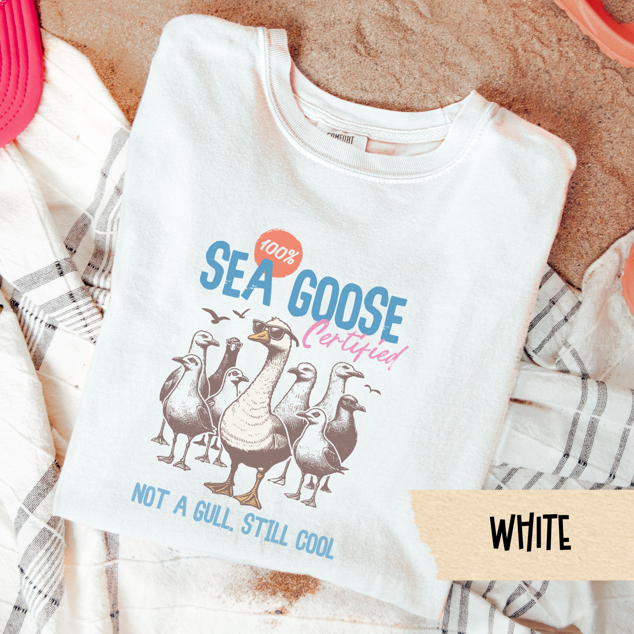 Sea Goose Certified Shirt, Funny Beach Goose Tee, Not a Gull Still Cool T-Shirt, Coastal Humor Shirt, Seagull Goose Summer Graphic Tee