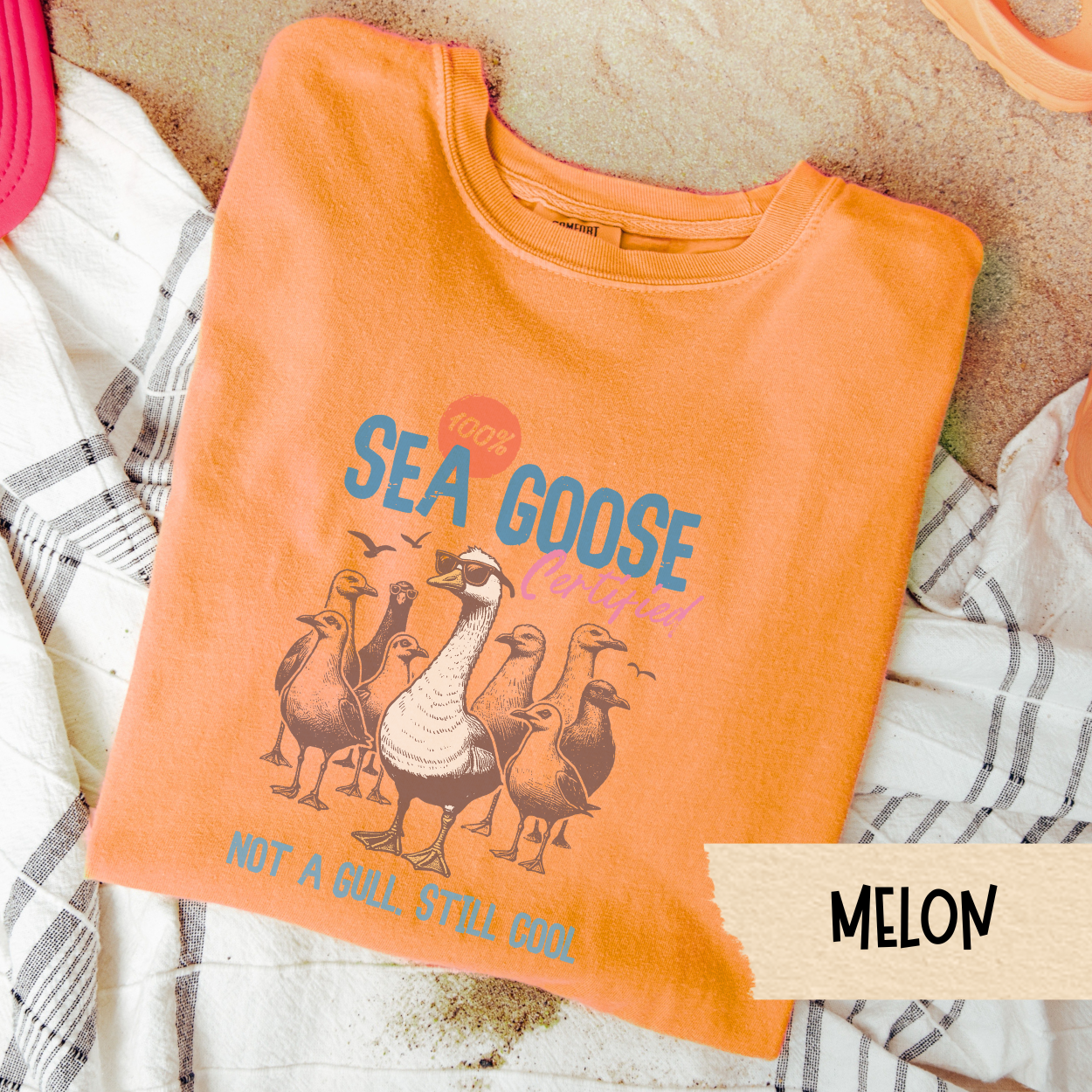 Sea Goose Certified Shirt, Funny Beach Goose Tee, Not a Gull Still Cool T-Shirt, Coastal Humor Shirt, Seagull Goose Summer Graphic Tee